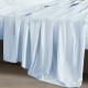 Baby Blue 22 Momme Mulberry Silk Flat Sheet UK for Sale