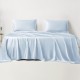 Baby Blue 22 Momme Mulberry Silk Sheet Set UK for Sale