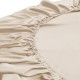 Beige 22 Momme Mulberry Silk Fitted Sheet UK for Sale