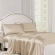 Beige 22 Momme Mulberry Silk Flat Sheet UK for Sale