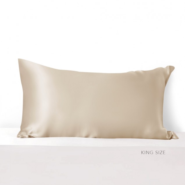 Beige Envelope 22 Momme Mulberry Silk Pillowcase UK for Sale