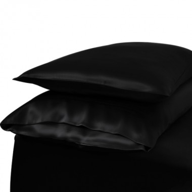 Black Envelope 22 Momme Mulberry Silk Pillowcase UK for Sale