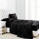 Black 22 Momme Mulberry Silk Sheet Set UK for Sale