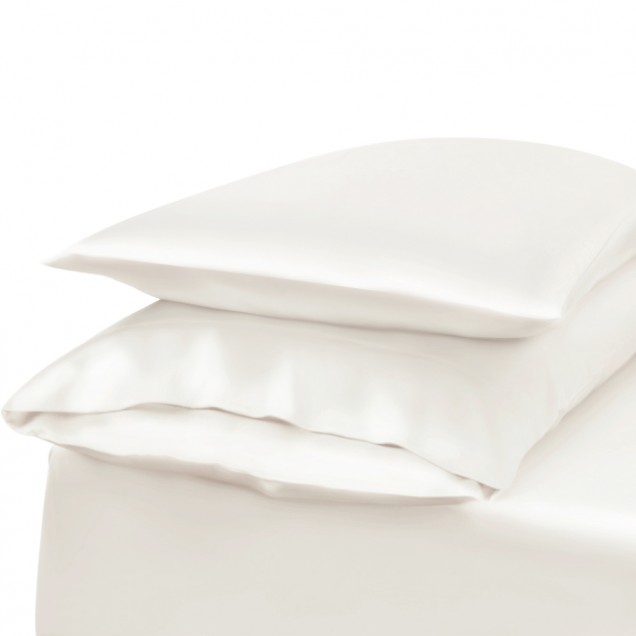 Ivory Envelope 22 Momme Mulberry Silk Pillowcase UK for Sale