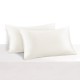 Ivory 22 Momme Mulberry Zipper Silk Pillowcase UK for Sale