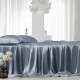 Misty Blue 22 Momme Mulberry Silk Flat Sheet UK for Sale