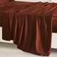 Rust Red 22 Momme Mulberry Silk Sheet Set UK for Sale